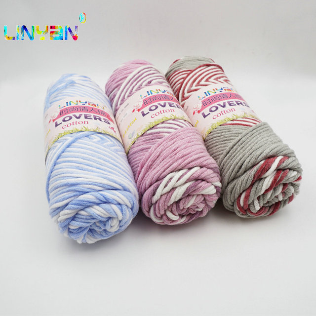 3 pieces cotton lover yarn knitting thread cheap yarn for knitting yarn  Hand-woven sweaters crochet